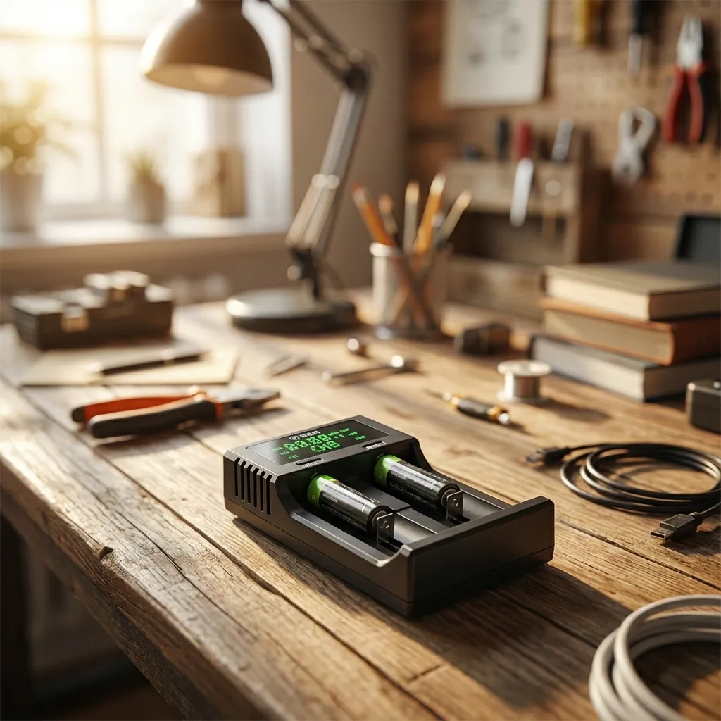 SiGN Universal Batteriladdare för AA / AAA / C-batterier / 18650