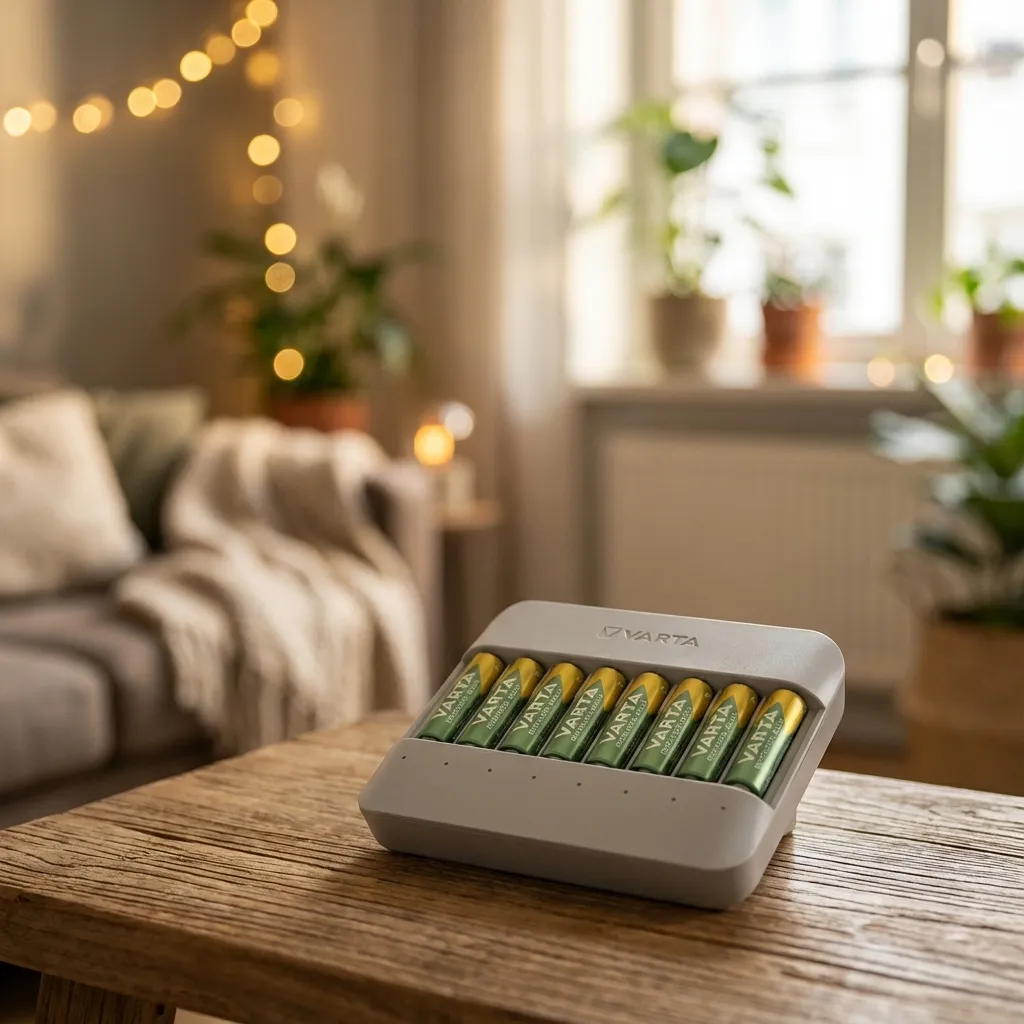 VARTA Eco Charger Multi Recycled batteriladdare + 8x AA 2100mAh